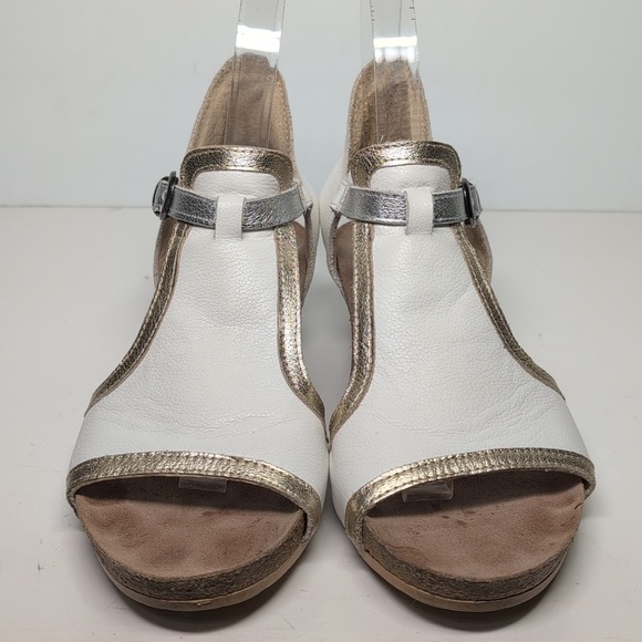 Naot Fiona white wedge sandals womans size 4-4.5 EU 35 - Picture 3 of 16